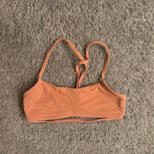 Orange/pink lulu bra